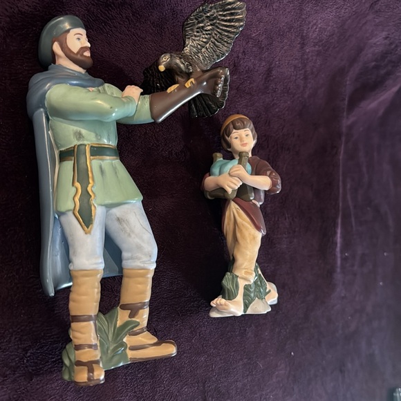 Hawthorne house Thomas Kincaide nativity”Falconer & Stable Boy” EUC - Picture 2 of 9